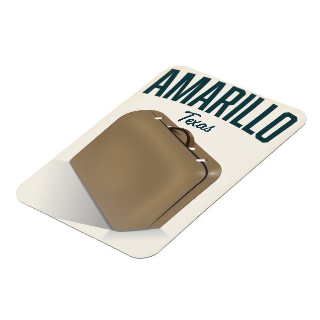 Amarillo texas Reiseplakat Magnet (Linke Seite)
