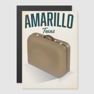 Amarillo texas Reiseplakat Magnetkarte