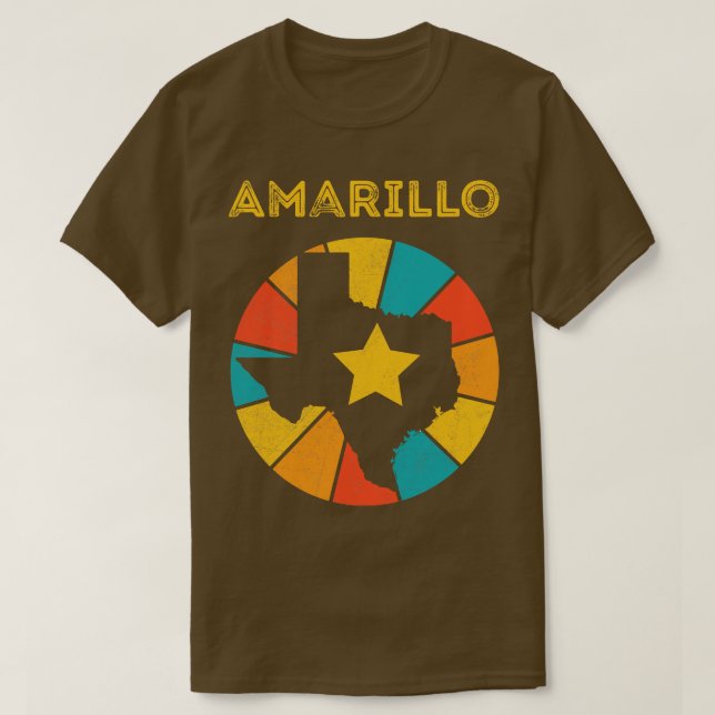 Amarillo Texas Vintag Distressed Souvenir 1 T-Shirt (Design vorne)