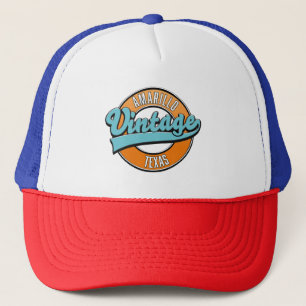 Amarillo Texas Vintages Logo Truckerkappe