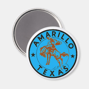Amarillo TX Vintage Magnet