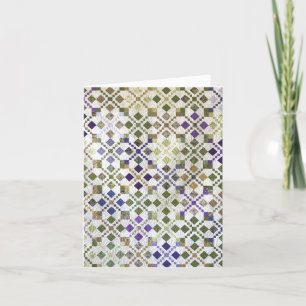Amarna Scrappy Quilt Personalisierte Grußkarte Feiertagskarte