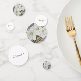 Amaryllis-Blume in Wasserfarben Konfetti