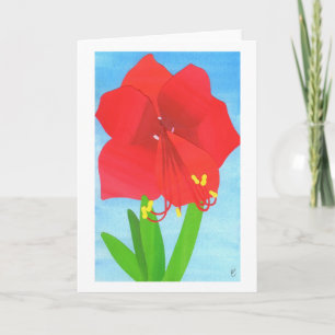 Amaryllis-Blume Karte