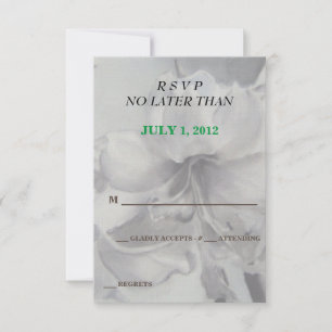 AMARYLLIS-BLUME KUNSTBARE RSVP-KARTEN RSVP KARTE