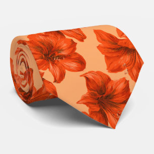 Amaryllis Blumen Hochzeitsoutfit für Herren Destin Krawatte
