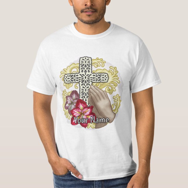 Amaryllis Christian Cross T-Shirt (Vorderseite)
