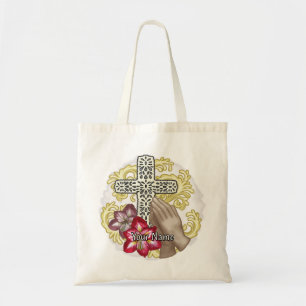 Amaryllis Christian Cross Tragetasche