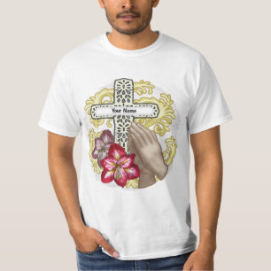 Amaryllis Christlich Cross T-Shirt