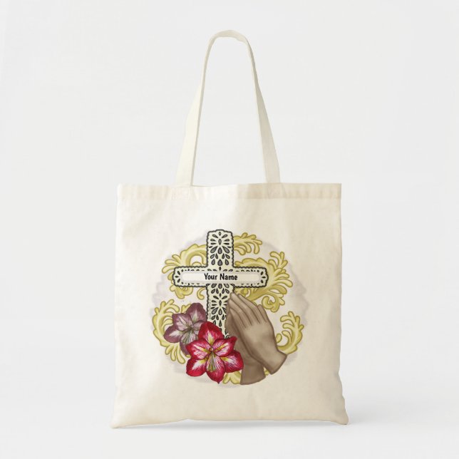 Amaryllis Christlich Cross Tragetasche (Vorne)