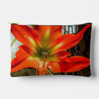 Amaryllis Closeup Accessory Pouch  Zubehörtasche