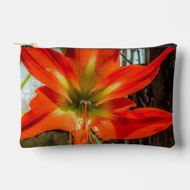 Amaryllis Closeup Accessory Pouch  Zubehörtasche (Vorderseite)