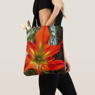 Amaryllis Closeup Tote Bag
