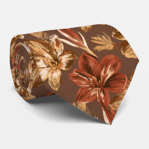 Amaryllis Floral Boyfriend Grünzeug Hochzeit  Krawatte