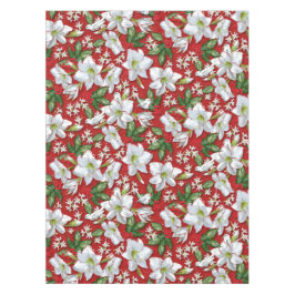 Amaryllis & Holly Red Christmas Tischdecke