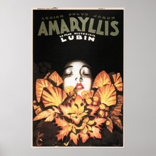 AMARYLLIS Lubin Blume Kosmetika Seifenlöseanzeige Poster