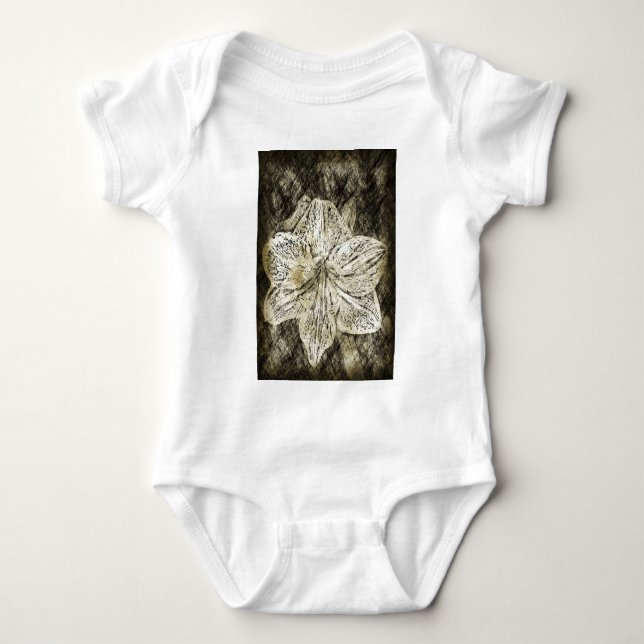 Amaryllis Old Time Sketch Baby Strampler (Vorderseite)