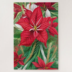 Amaryllis Poinsettia Hybrid Kunst Puzzle