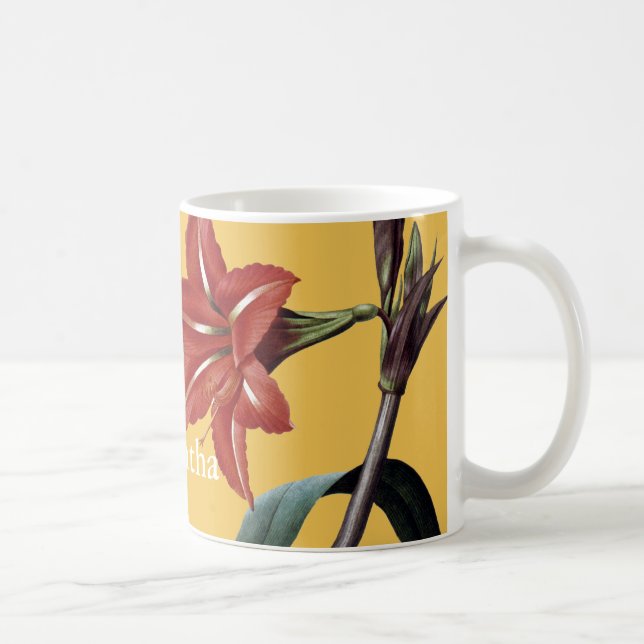 Amaryllis Striped Kaffeetasse (Rechts)
