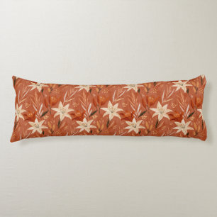 Amaryllis-Textil-Zimmerdeko-Tropischer-Viskosescha Seitenschläferkissen