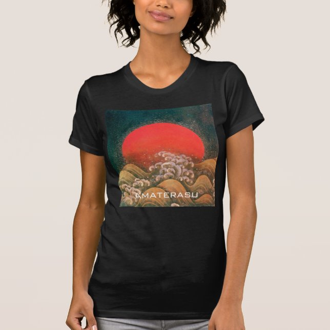 AMATERASU, SUN GODESS Red Black Brown T-Shirt (Vorderseite)