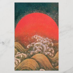 AMATERASU , SUN GODESS , rot schwarz braun