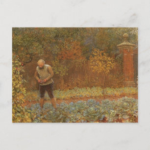 Amateur (Coachman & Cabbages) von Frederick Walker Postkarte