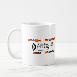 Amateur-Ham-Radio Morbus-Code CQ Dx Kaffeetasse
