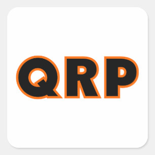 Amateur Ham Radio QRP Quadratischer Aufkleber