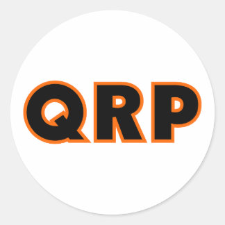 Amateur Ham Radio QRP Runder Aufkleber