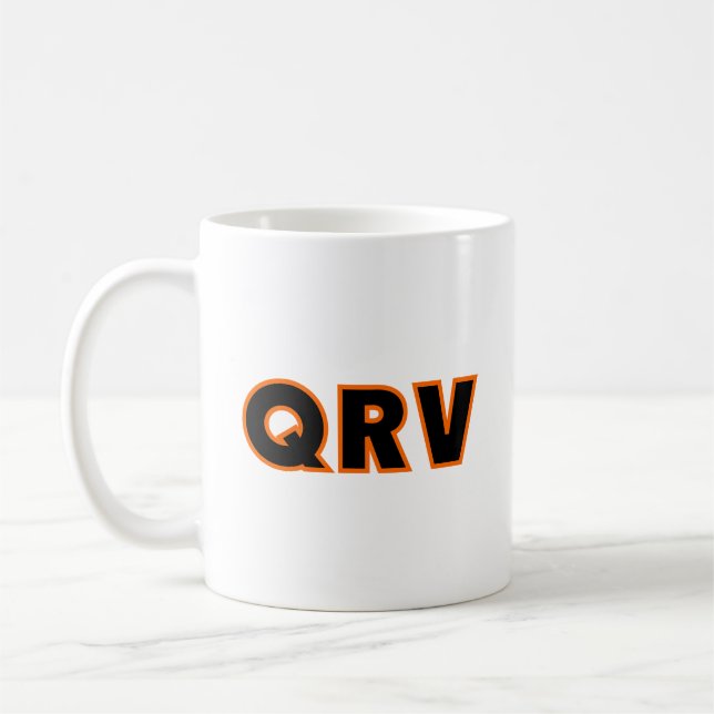 Amateur Ham Radio QRV Kaffeetasse (Links)