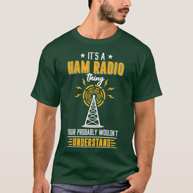 Amateur-Ham-Radio-Shirt geben Ham T-Shirt (Vorderseite)