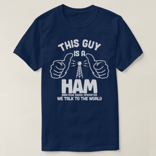 Amateur Ham Radio T - Shirt (Design vorne)