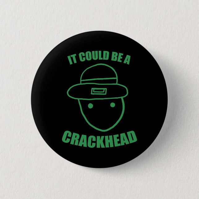 Amateur-Leprechaun-Sketch könnte eine Knackköpfe Button (Vorderseite)