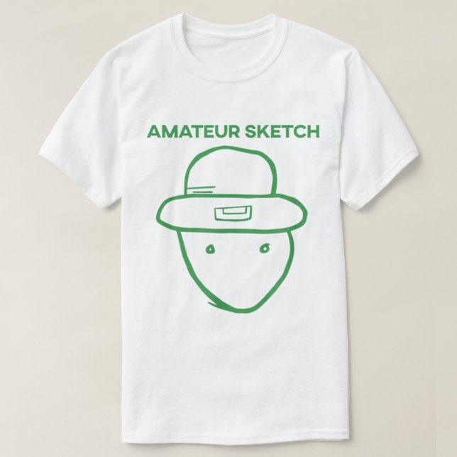 Amateur Leprechaun Sketch Mobile Alabama St Patric T-Shirt (Design vorne)