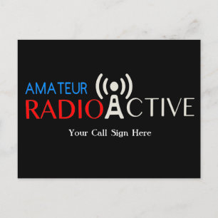 Amateur-Radio Active Postkarte