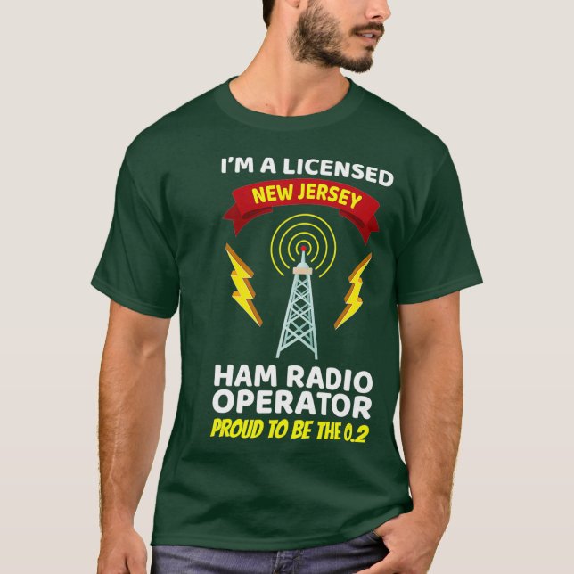 Amateur-Radio-Betreiber Funny Ham Radio New T-Shirt (Vorderseite)