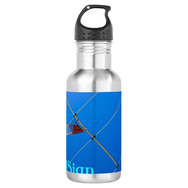 Amateur-Radio-Callsign Trinkflasche (Vorderseite)