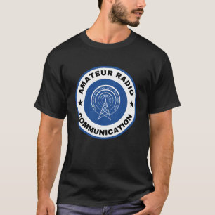 Amateur Radio Comunicshirt blau T-Shirt