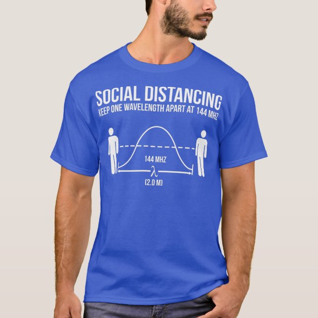 Amateur Radio Ham Funny Social Distortion T-Shirt (Vorderseite)