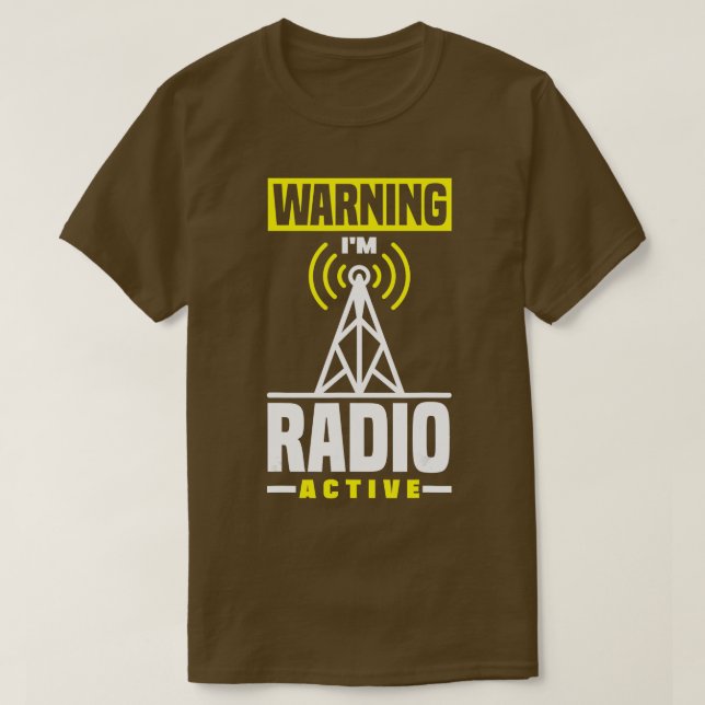 Amateur-Radio-Operator HAM Radio-Warnung Im Radio T-Shirt (Design vorne)