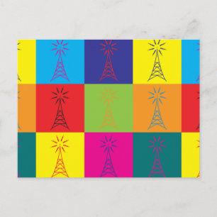 Amateur Radio Pop Art Postkarte