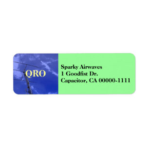 Amateur-Radio QRO-Adressetikett