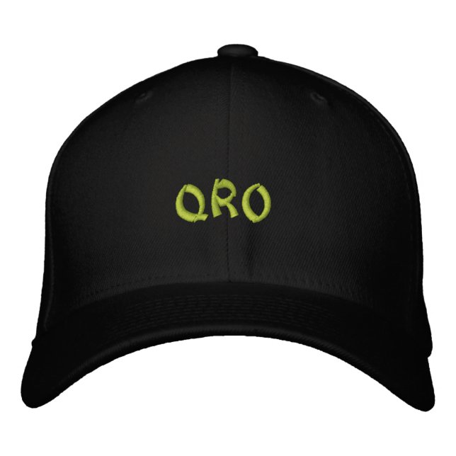 Amateur Radio QRO Hat Bestickte Baseballkappe (Vorderseite)
