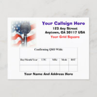 Amateur-Radio QSL-Karte