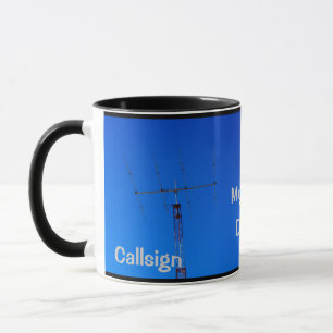 Amateur-Radio QTH und Callsign-Tasse Tasse