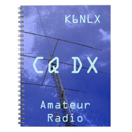 Amateur-Radio-Rufzeichen CQ DX Notizblock