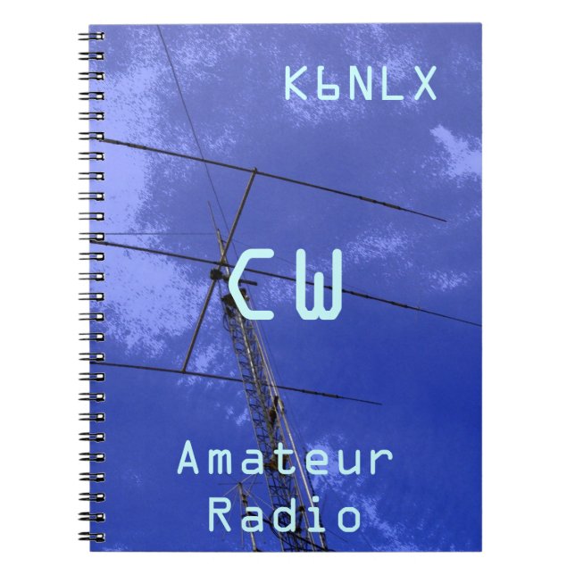 Amateur-Radio-Rufzeichen CW Notizblock (Vorderseite)