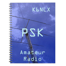 Amateur-Radio-Rufzeichen PSK Notizblock