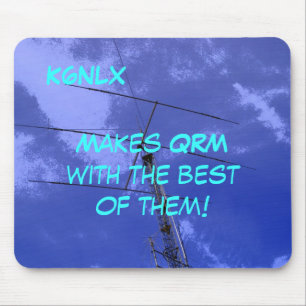 Amateur-Radio-Rufzeichen QRM Mousepad